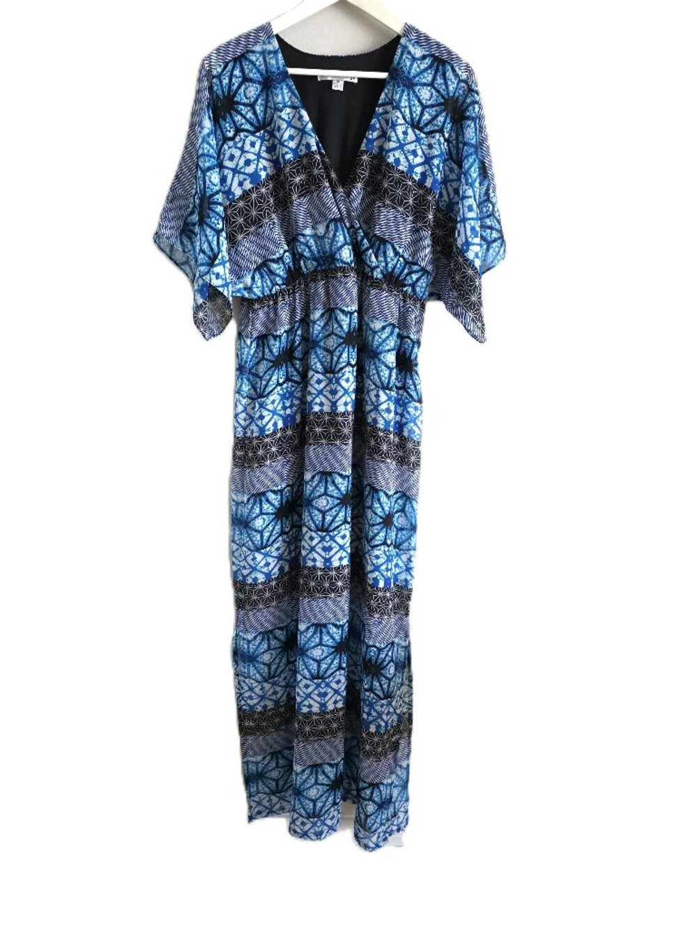 Madison Leigh blue maxi kaftan dress